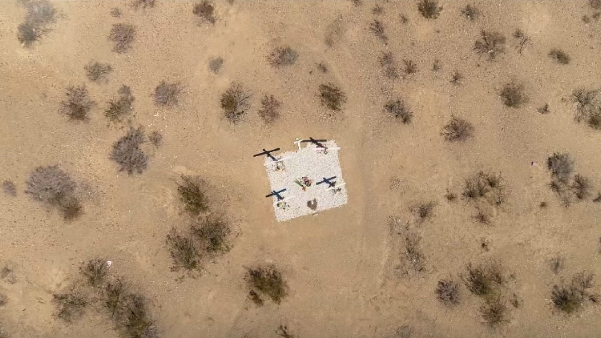 The graves from Two Shallow Graves (Image Via: Investigation Discovery, YouTube)