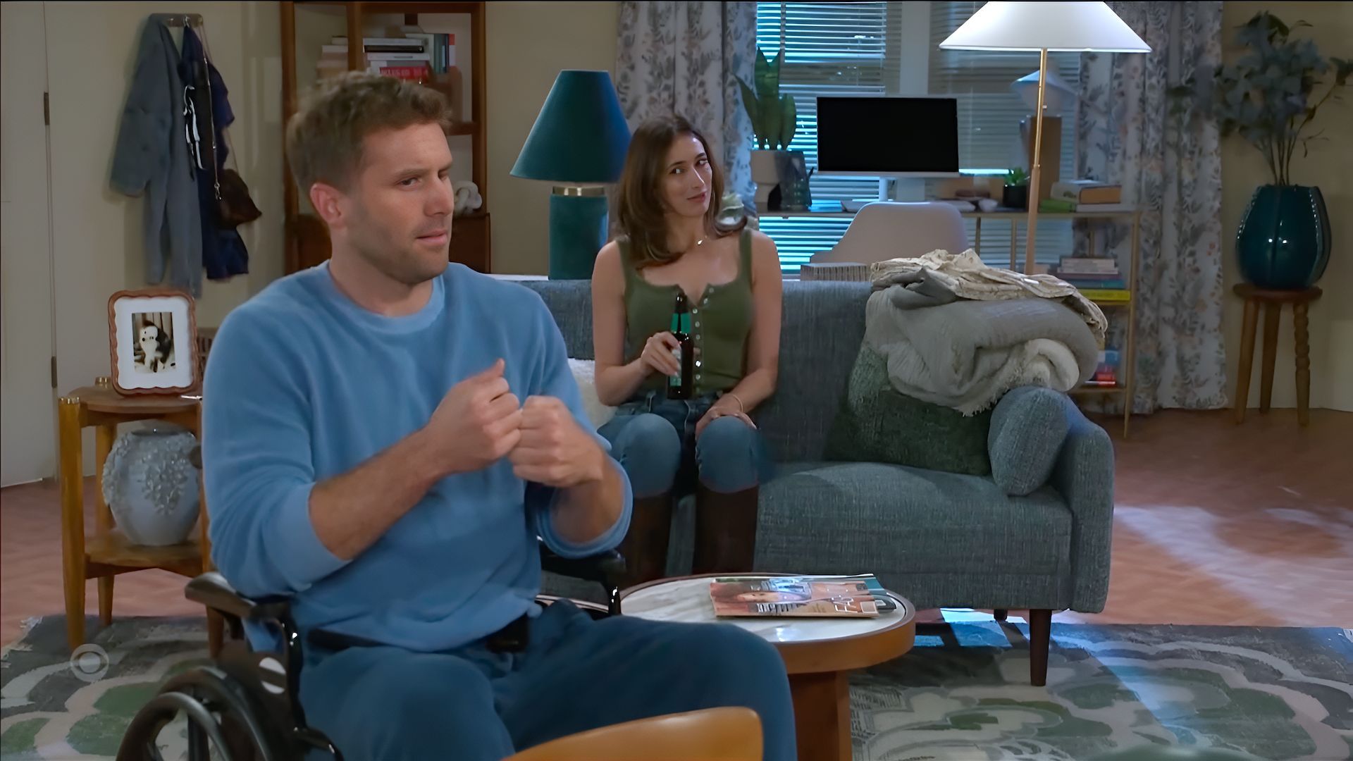Derek&#039;s motives for marrying Ashley are just as sus as Ashley&#039;s for marrying Derek on Beyond the Gates | Image: CBS
