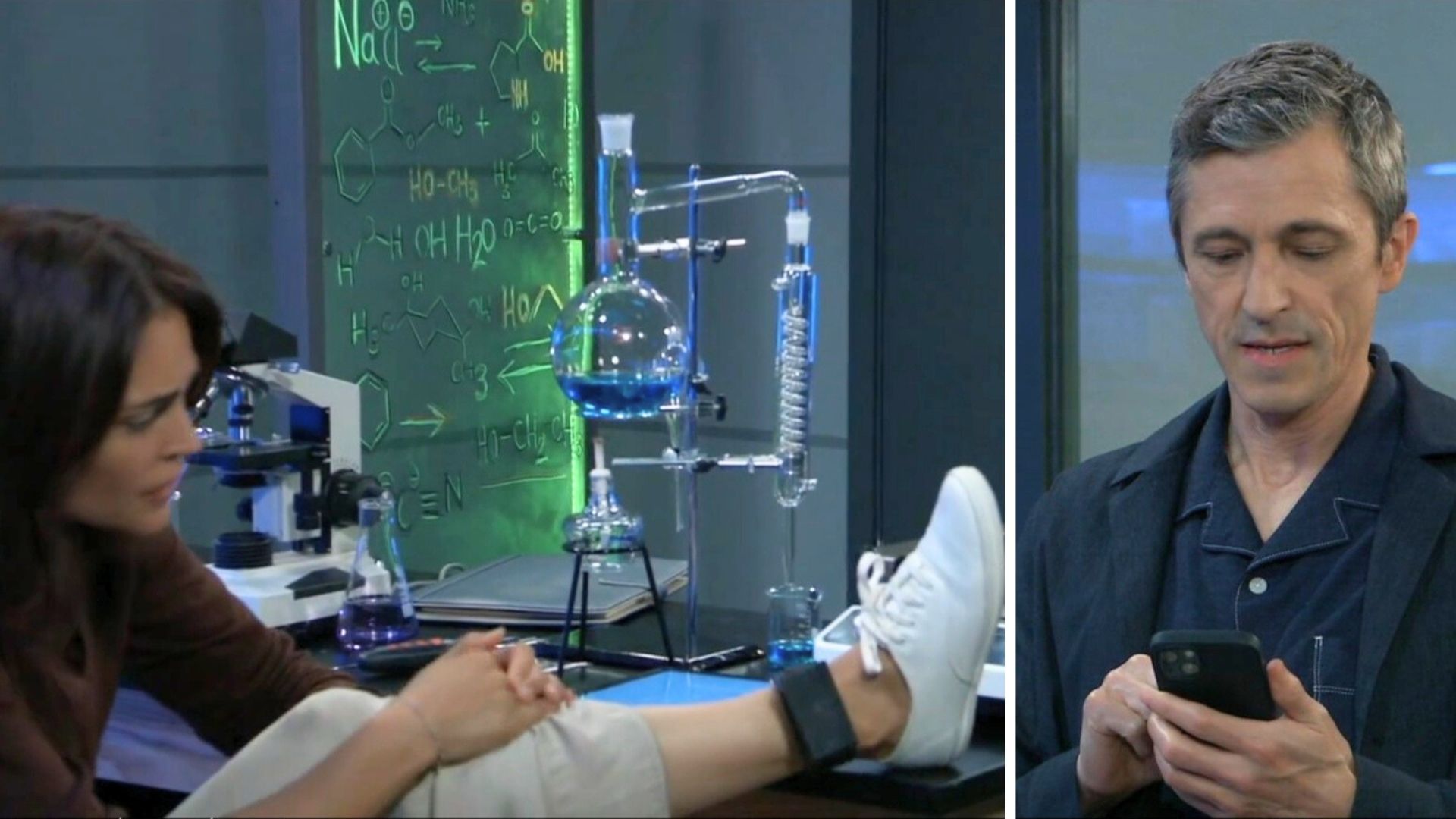 Pascal put an explosive monitor on Britt and set it to detonate in one hour on General Hospital | Image: ABC
