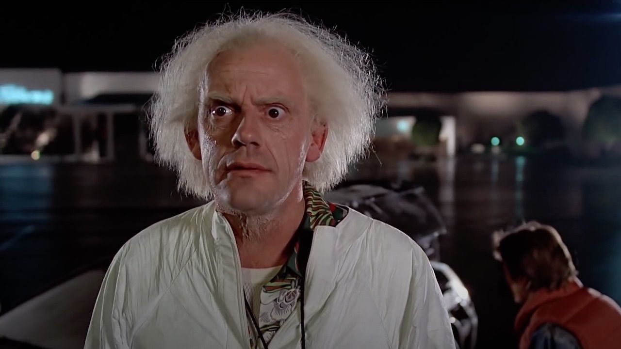 Doc Brown in Back to the Future | Image via Universal Pictures