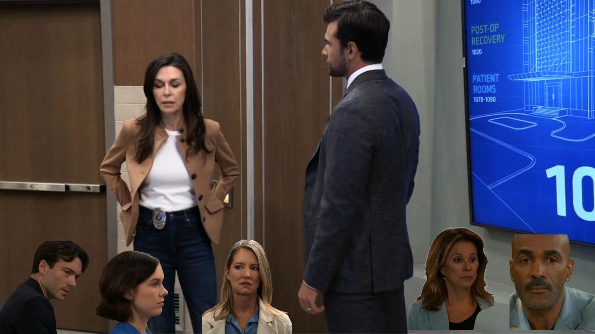 Anna and Chase start to compile a list of suspects in the attempted murder of Drew Cain on General Hospital | Image: ABC