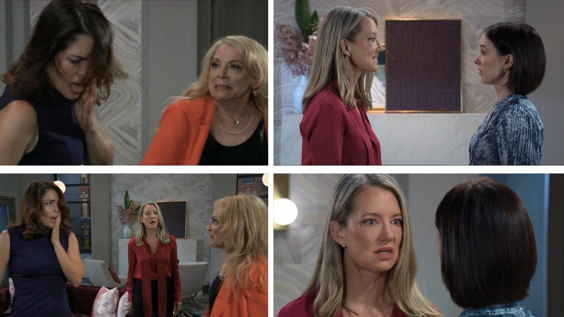 There were epic mother-daughter fights at Nina&#039;s penthouse this week on General Hospital | Image: ABC