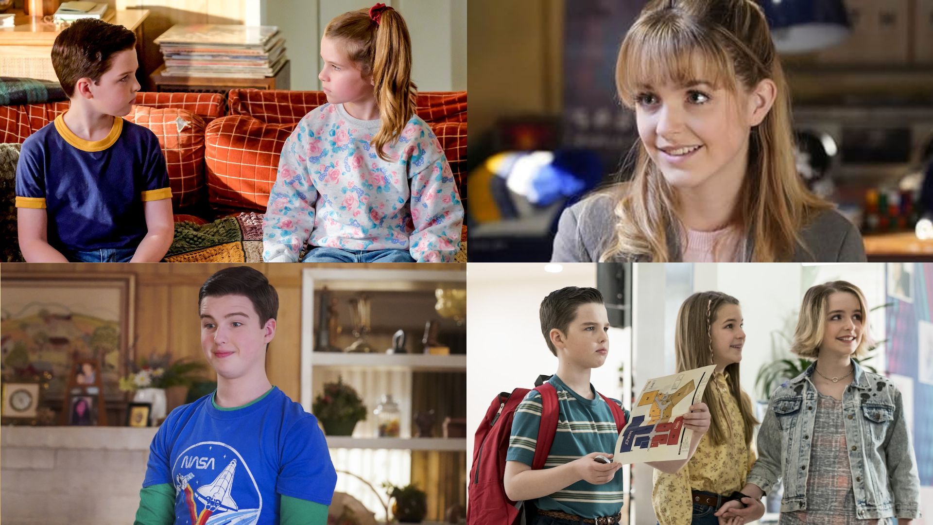 Paige Swanson moments from Young Sheldon | Images via Netflix 