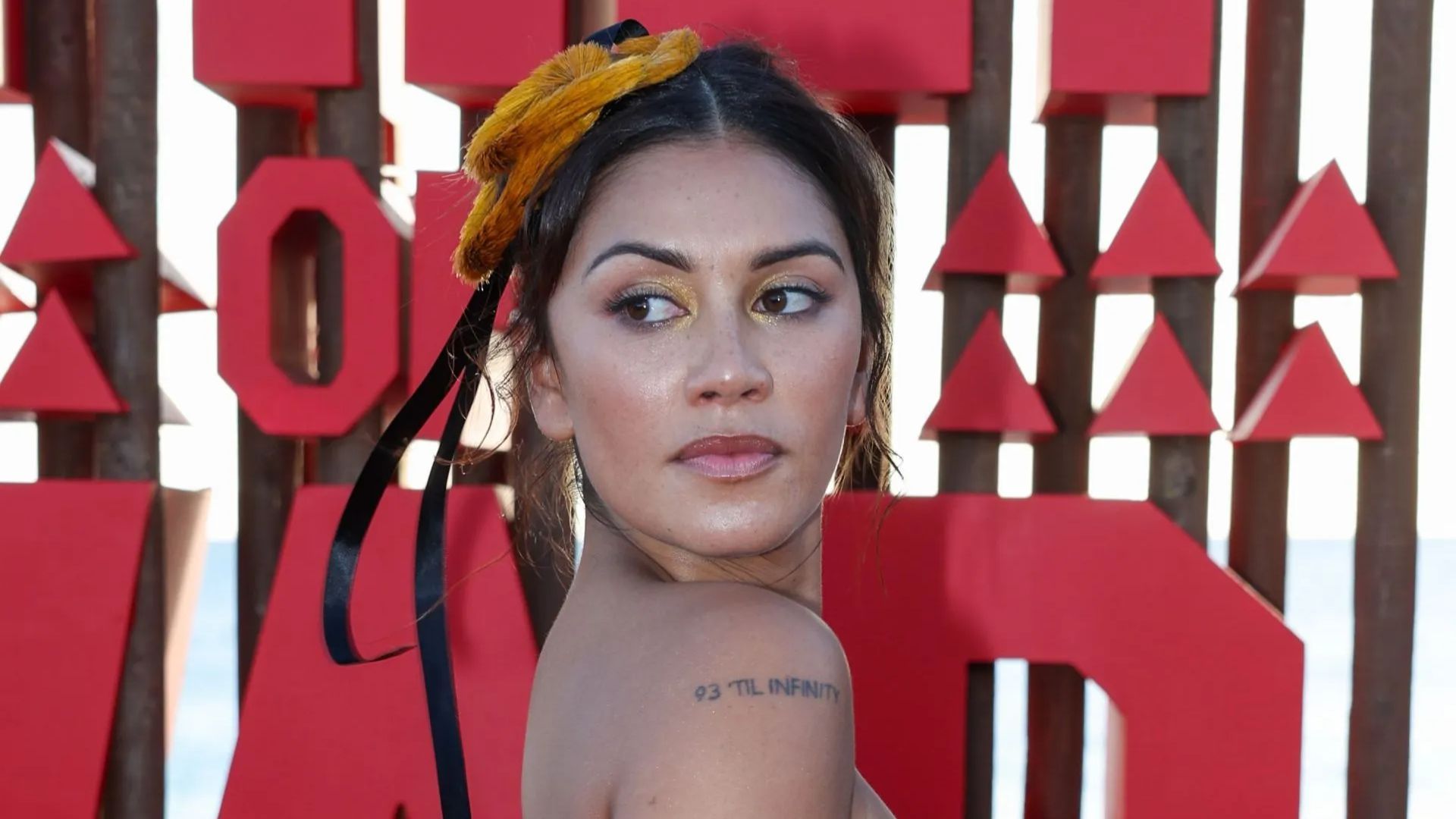 Luciane Buchanan attends the world premiere of the Chief of War (Source: Getty)