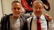 James Russo and Sylvester Stallone on the sets of Tulsa King (Image via Instagram/@jamesrusso.official)