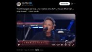Chris Tomlin performing at Charlie Kirk's memorial. (Image via X)
