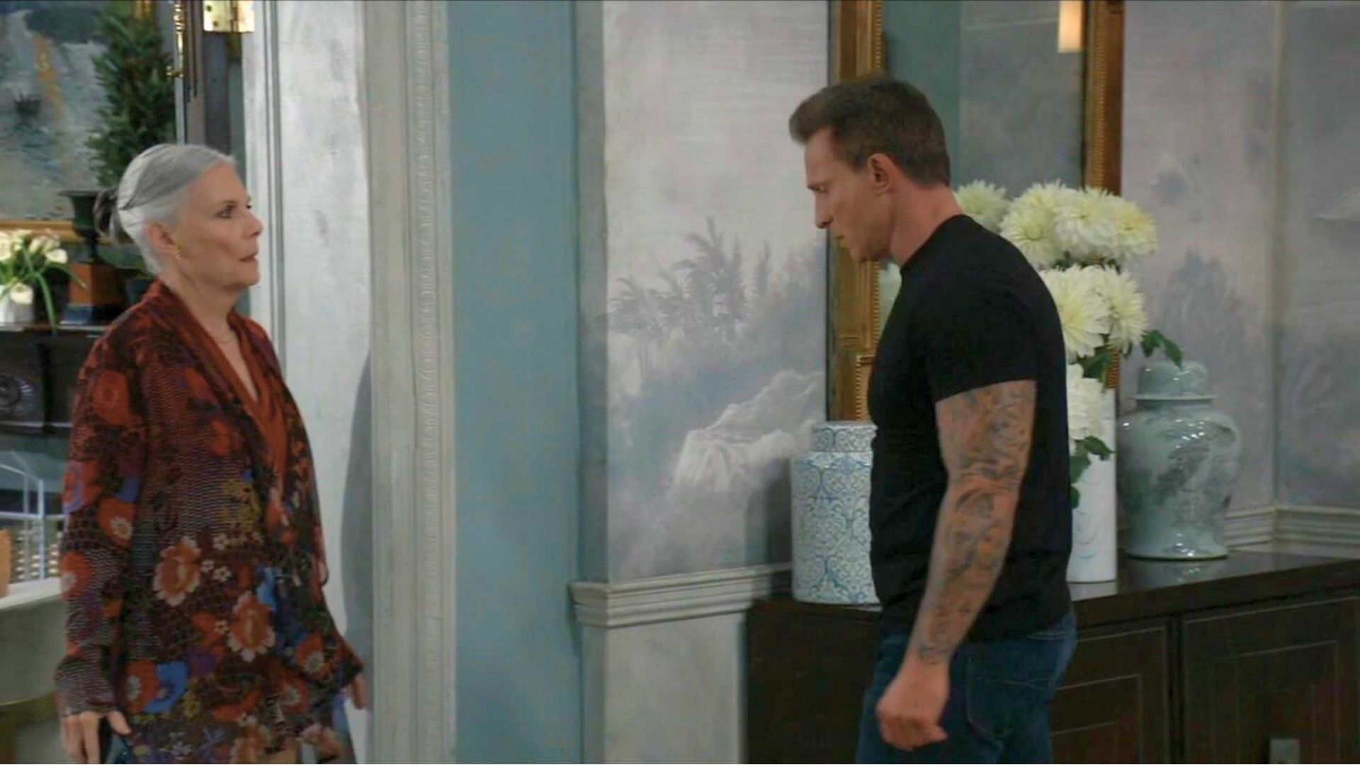 Jason tells Tracy about Monica&#039;s passing on General Hospital | Image: ABC