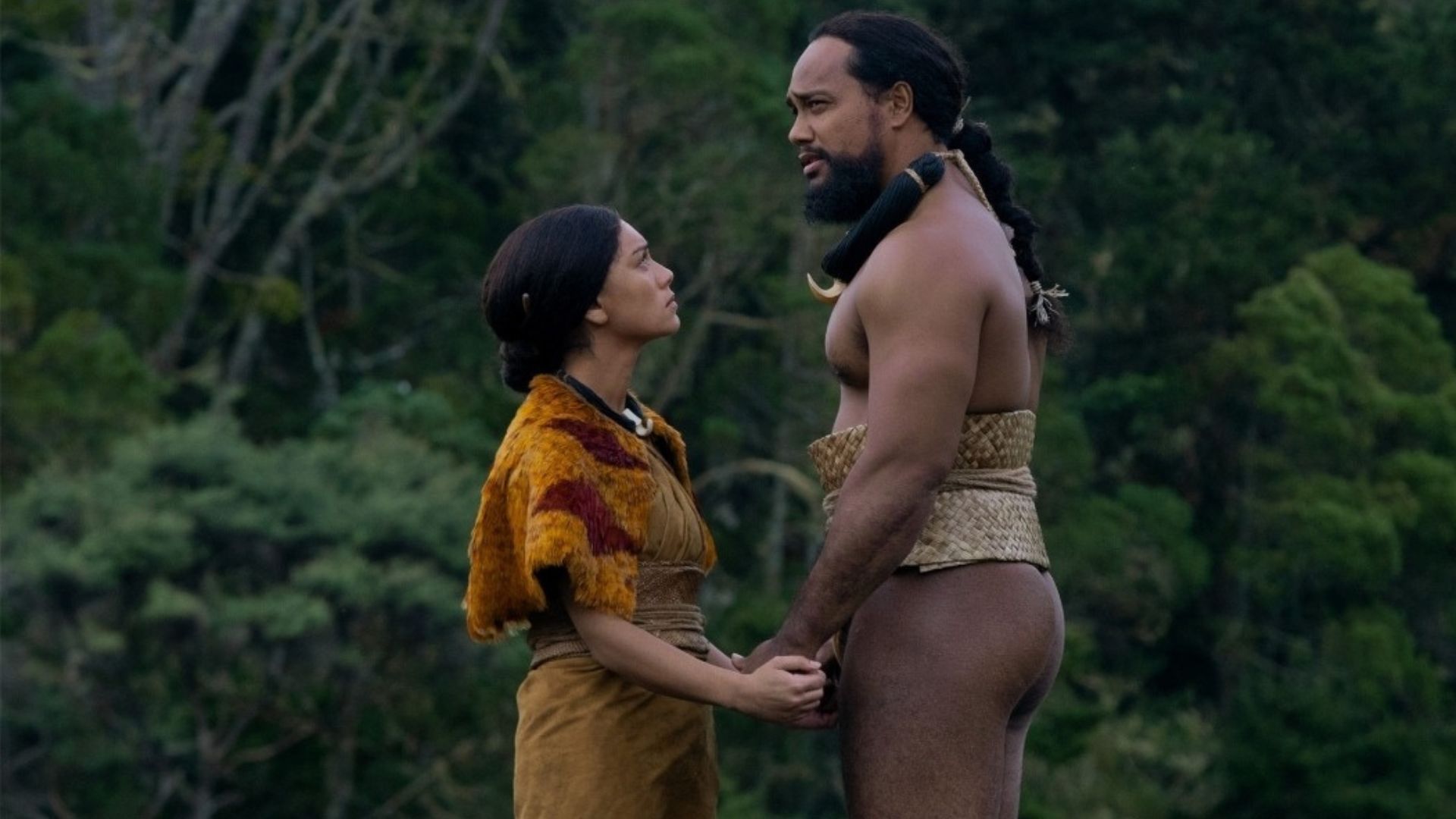 Kamehameha makes Ka&#039;ahumanu an advisor of the council in Chief of War Episode 9 (Image Via AppleTV+)