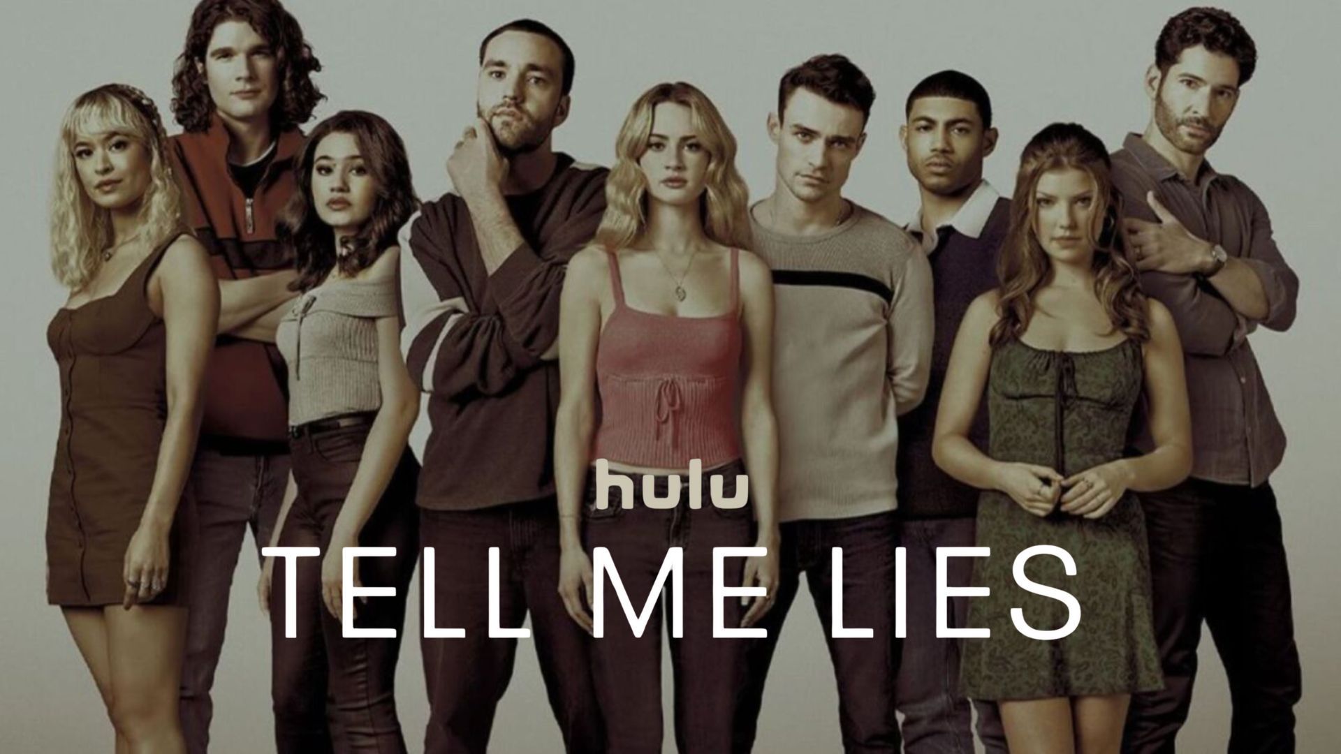 Promotional poster for Tell Me Lies | Image via Hulu