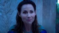 Minnie Driver starred as Seanchaí in Blood Origin (Image via YouTube/Netflix)