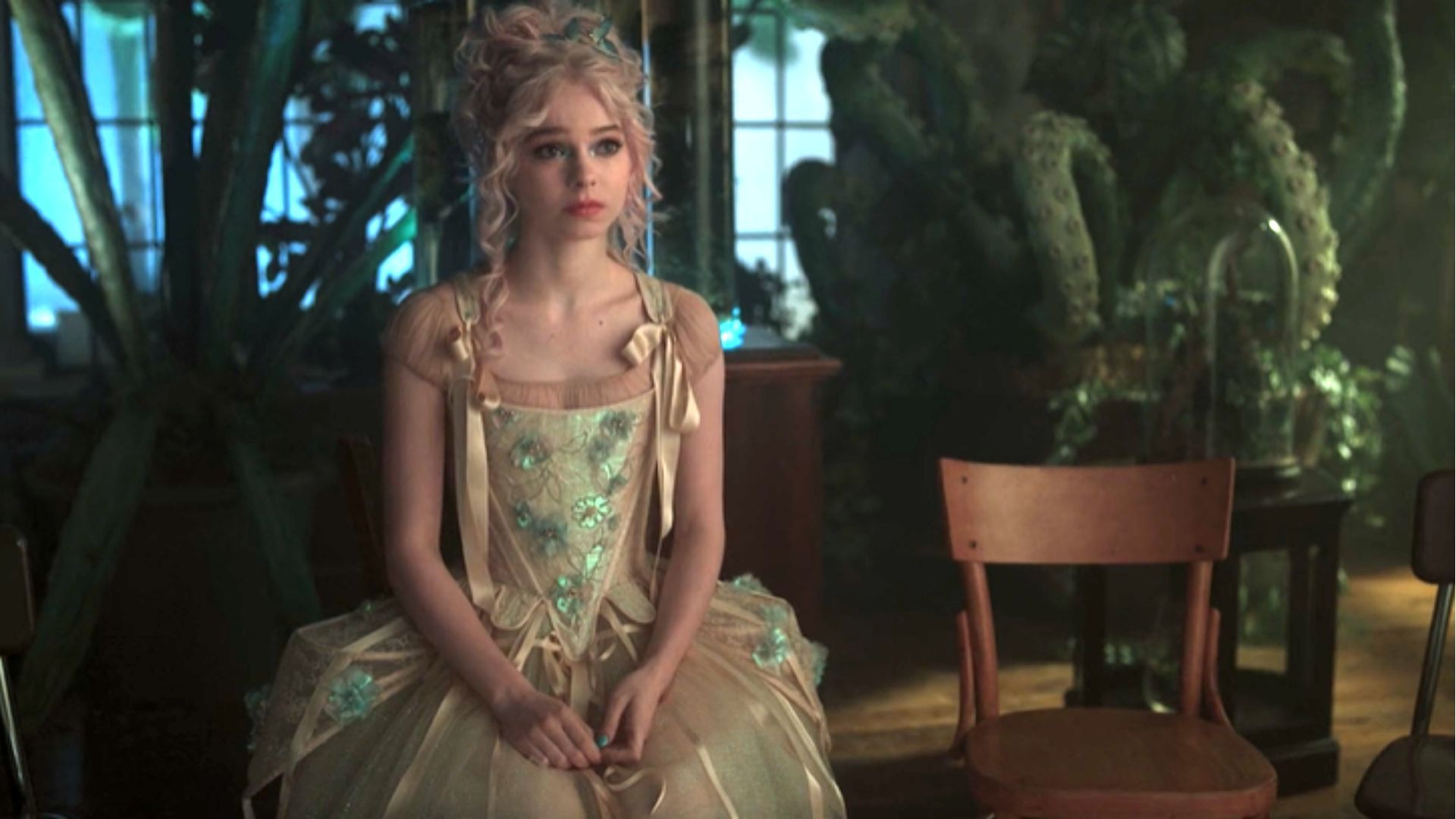 Enid dressed up for the gala (Image via Netflix)