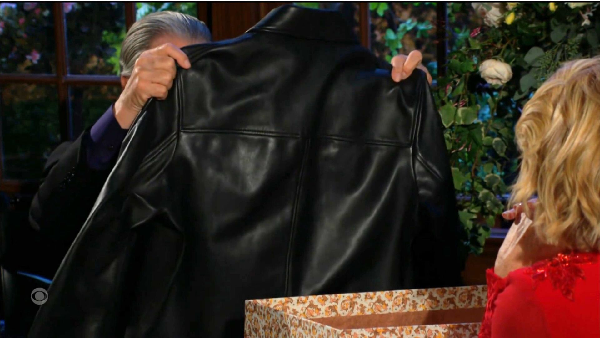 Victor (Eric Braeden) loves his new black leather jacket on The Young and the Restless | Image: CBS