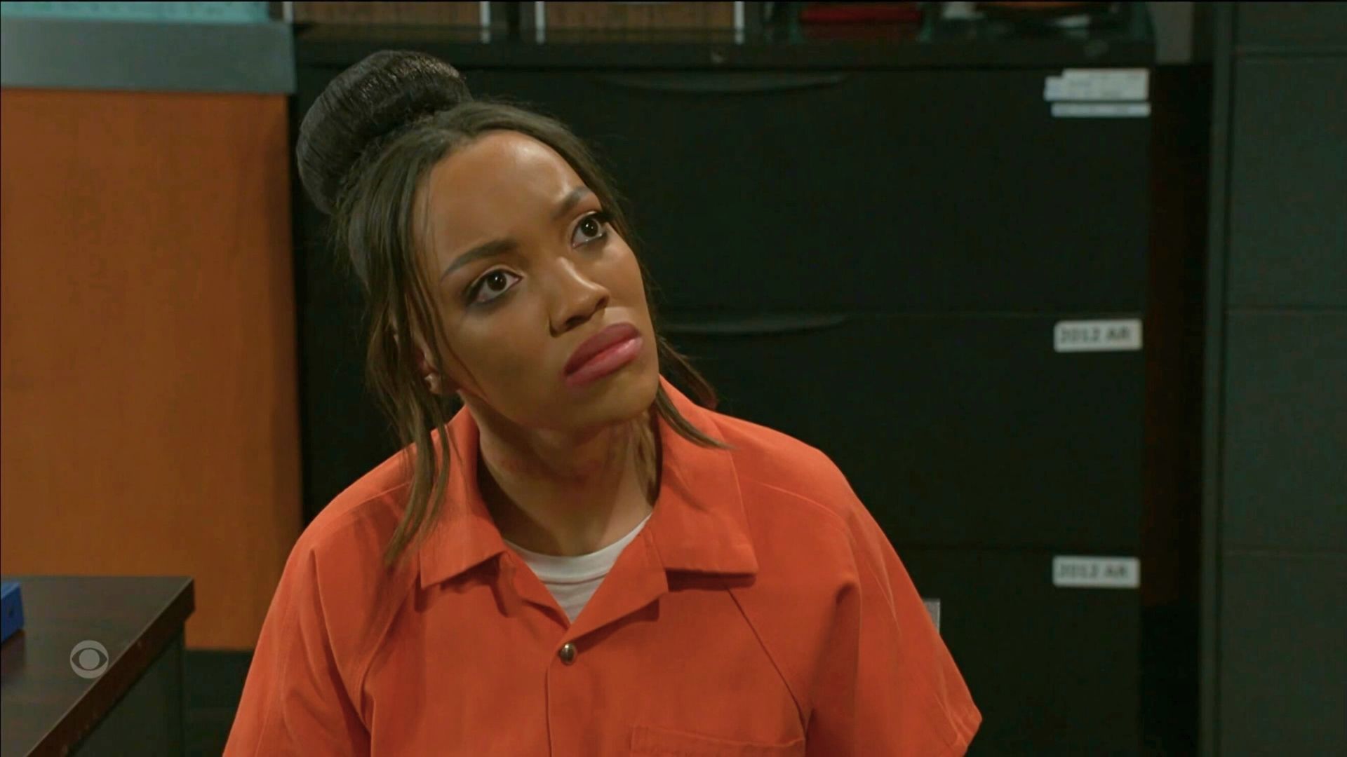 Beyond the Gates: Allison in prison orange berates Maddison | Image: CBS