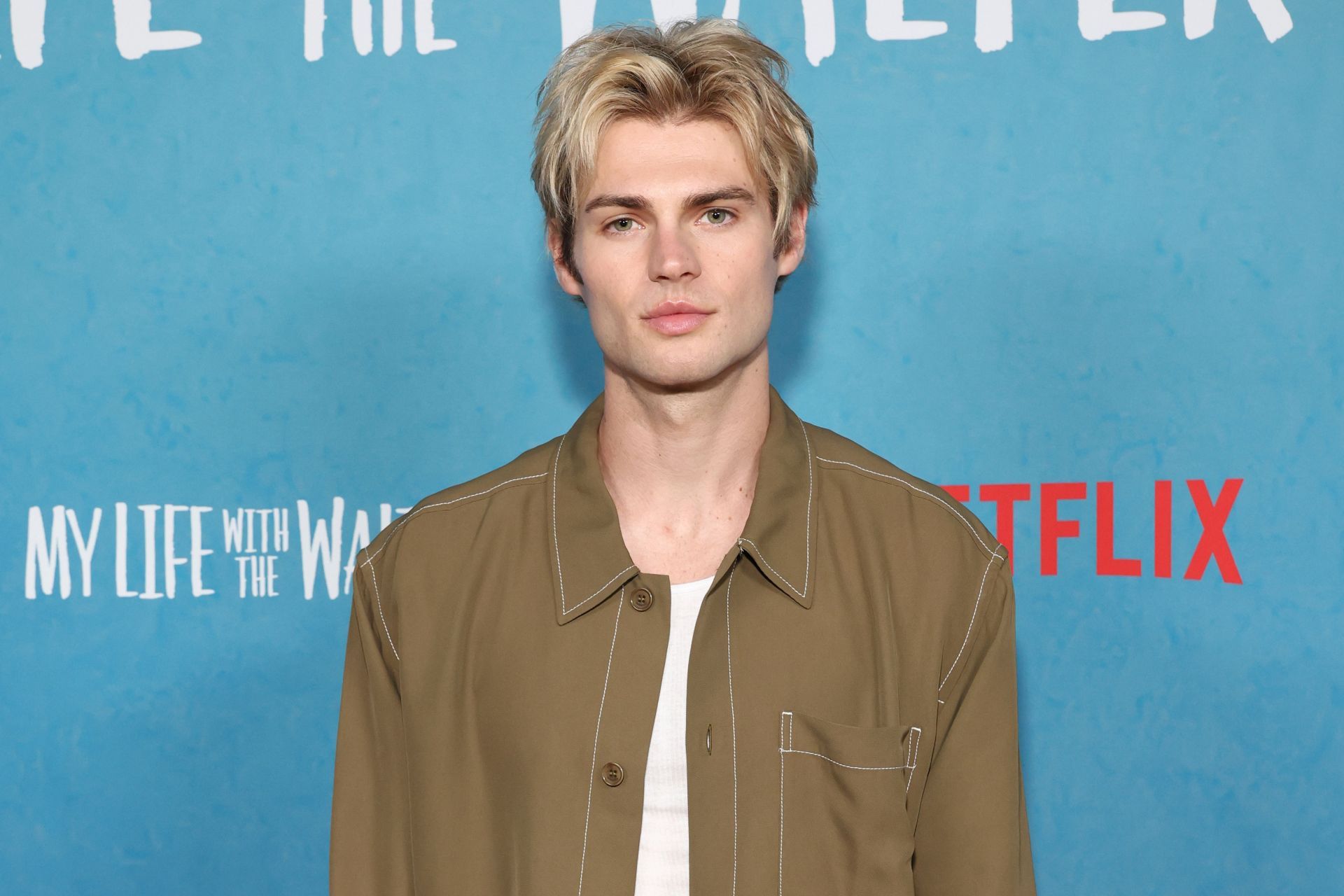 Noah LaLonde at Netflix&#039;s &quot;My Life With The Walter Boys&quot; photo call in New York | Image via: Getty