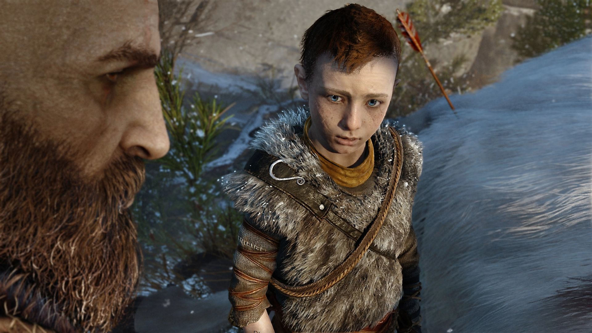 Kratos and his son (Image via Sony)