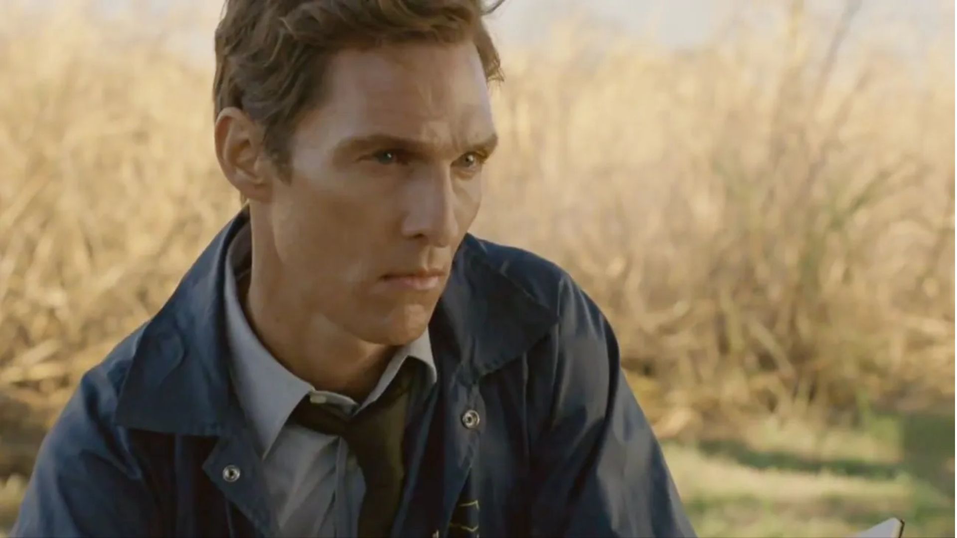 Matthew McConaughey on True Detective Season 1 (Image via HBO)