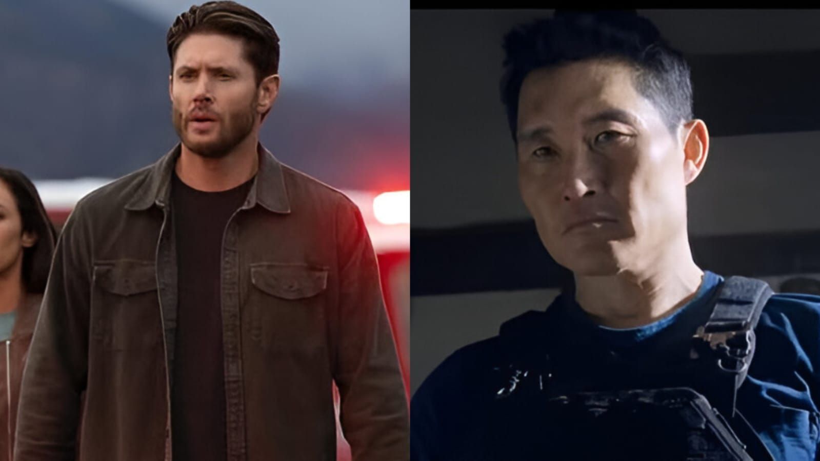 Jensen Ackles and Daniel Dae Kim in Countdown and Butterfly| Image source: Custom made by Soap Central 
