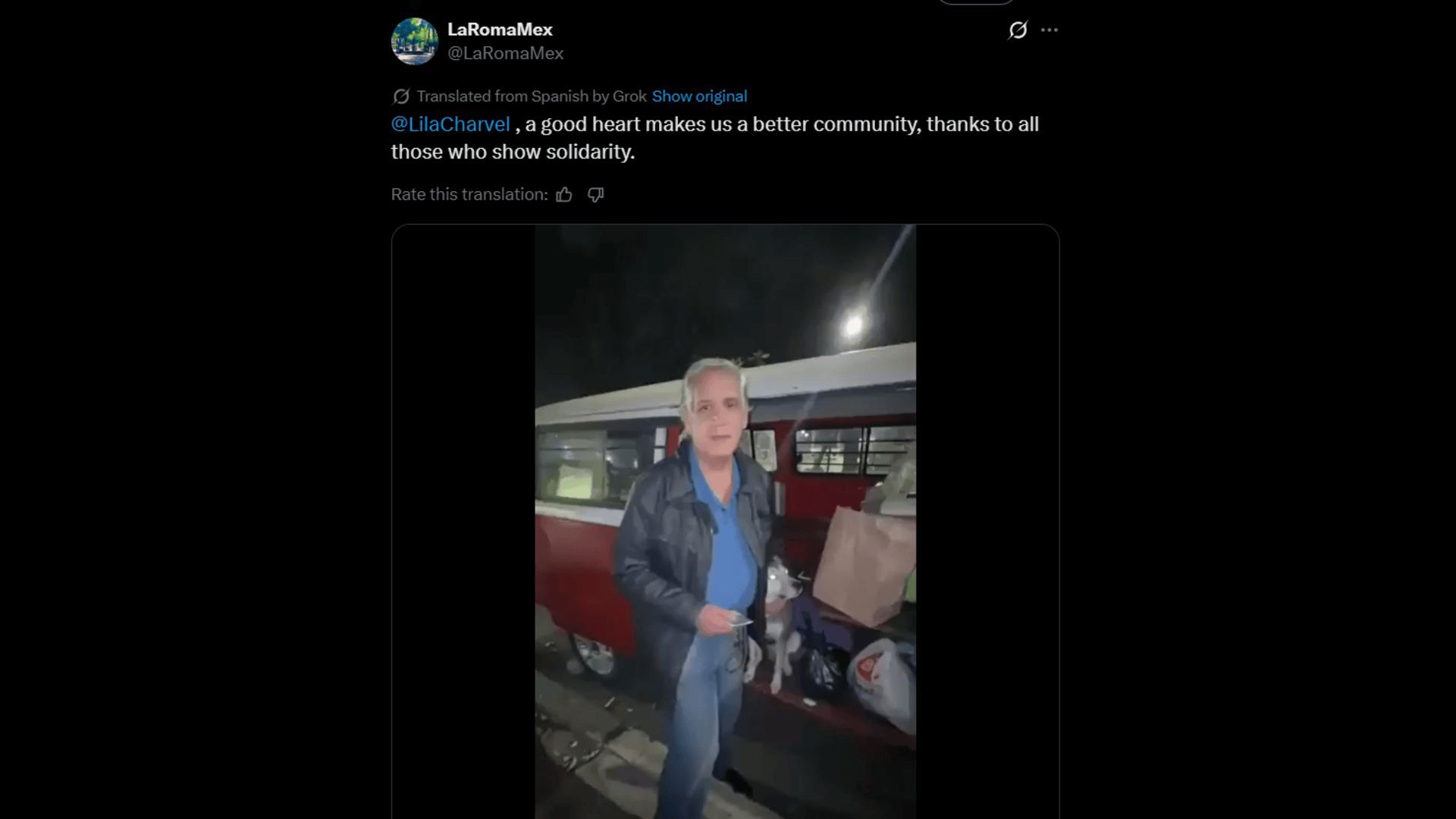 Alejandro&#039;s message for his community. (Image via X)