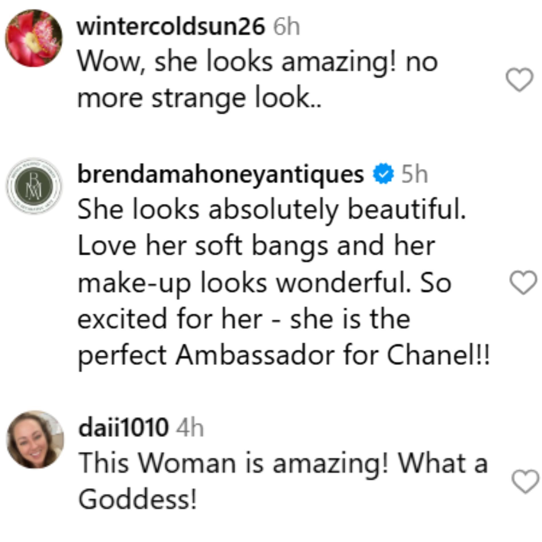 Fans react to Vogue&#039;s post. (Image via Instagram/@voguemagazine):