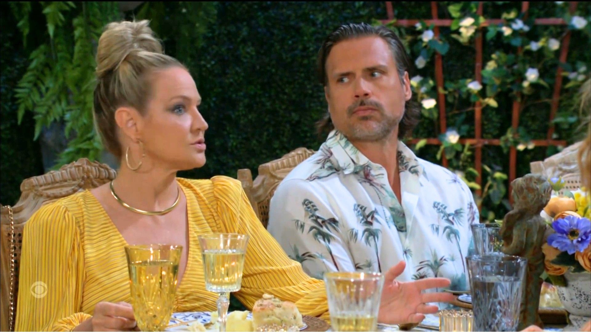 Sharon (Sharon Case) and Nick (Joshua Morrow) on The Young and the Restless | Image: JPI