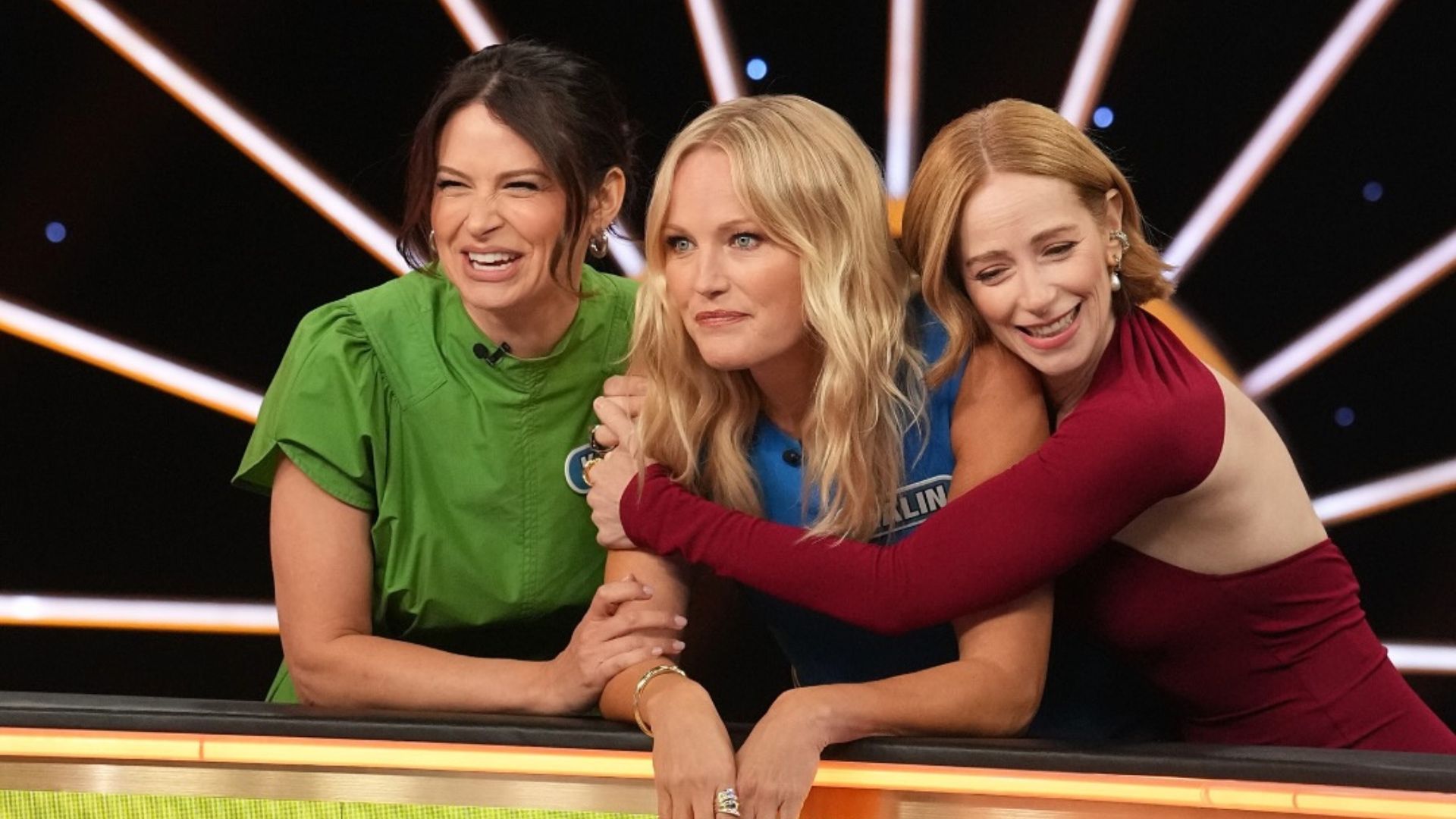 The Hunting Wives stars on Celebrity Wheel of Fortune stage | Image via Instagram/ @wheeloffortune