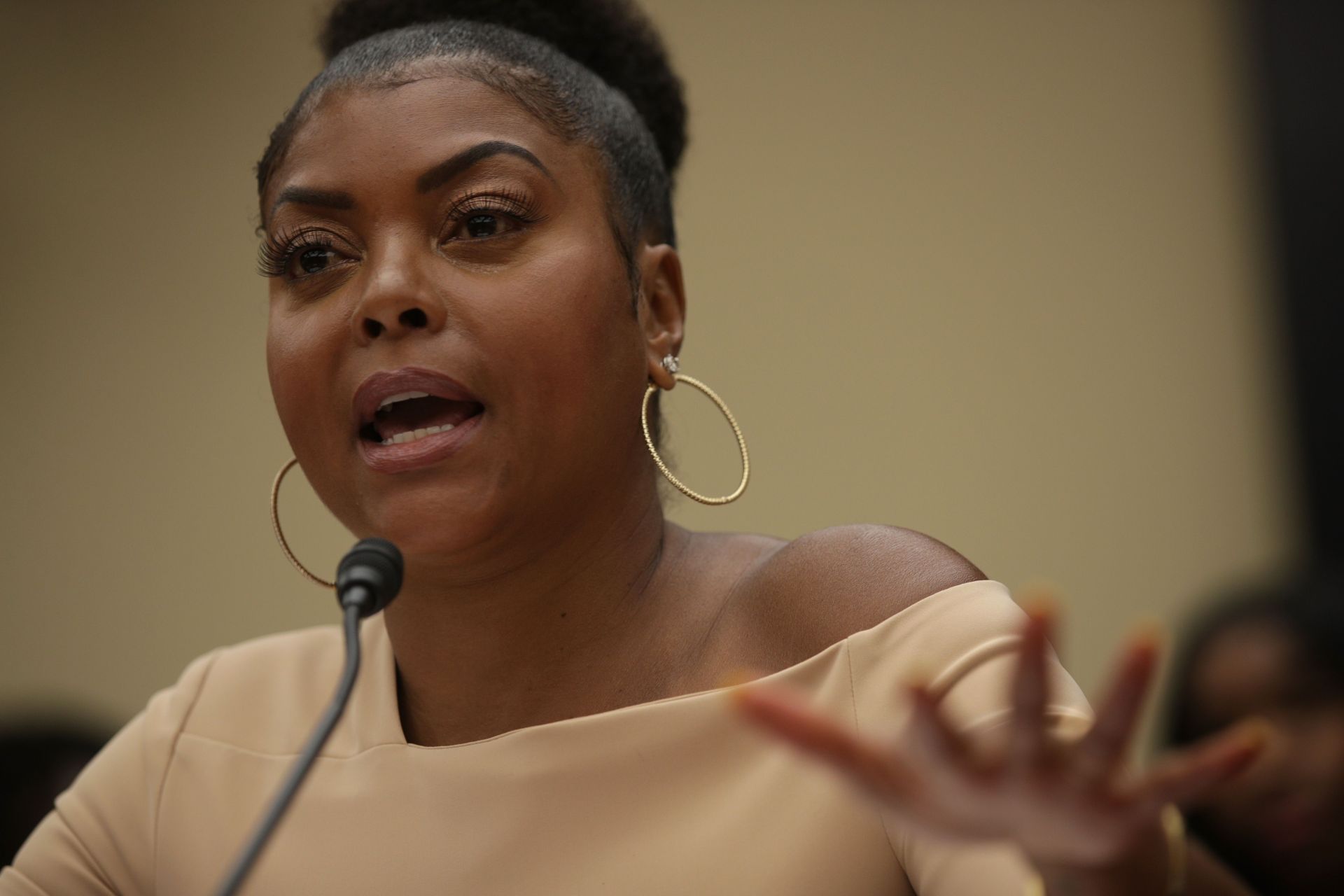 Actress Taraji P. Henson Speaks At Congressional Black Caucus Forum On Black Youth Suicide And Mental Health - Source: Getty