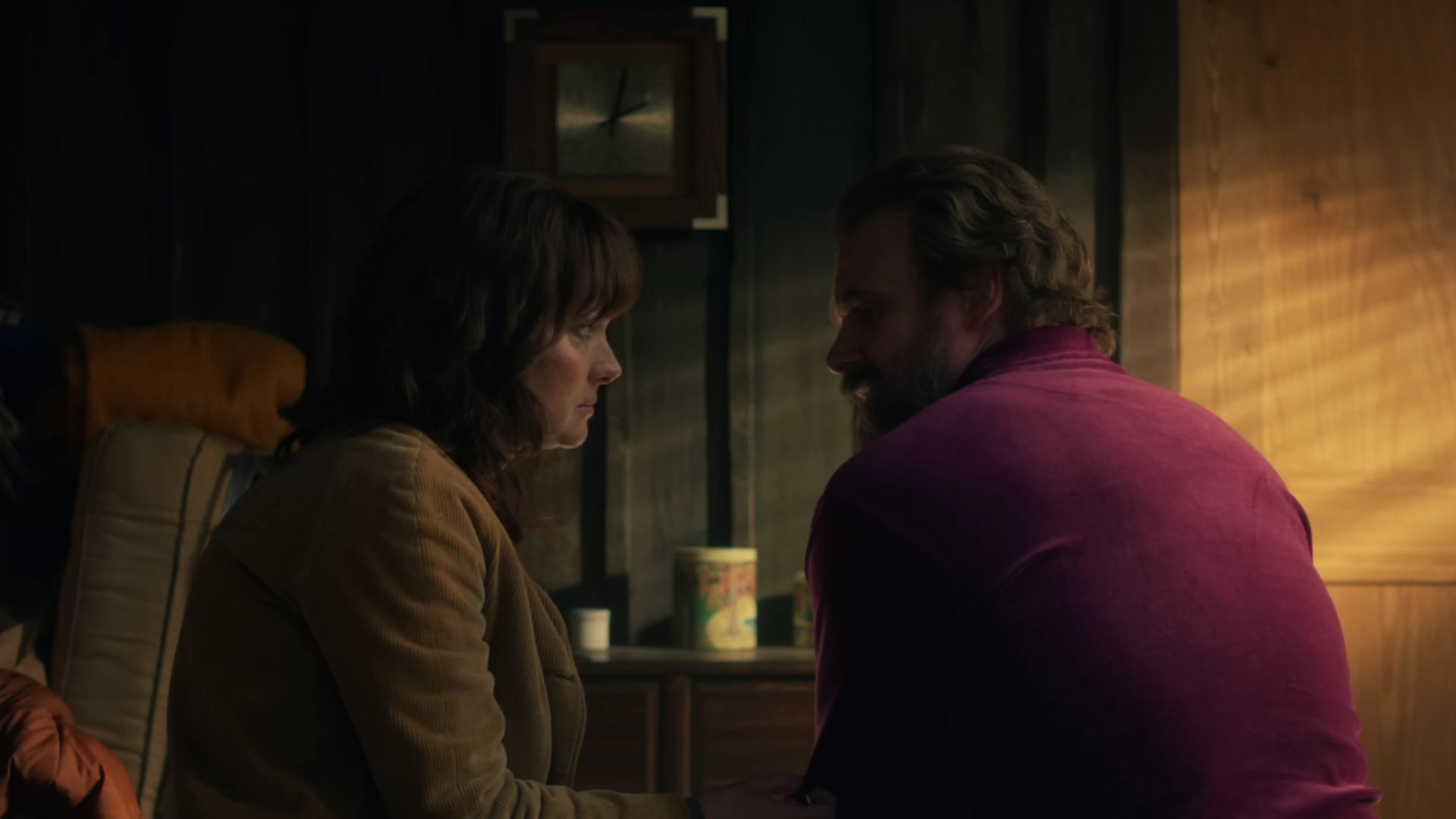 Joyce and Jim in Stranger Things Seasin 5 (Screenshot from YouTube/@Netflix)