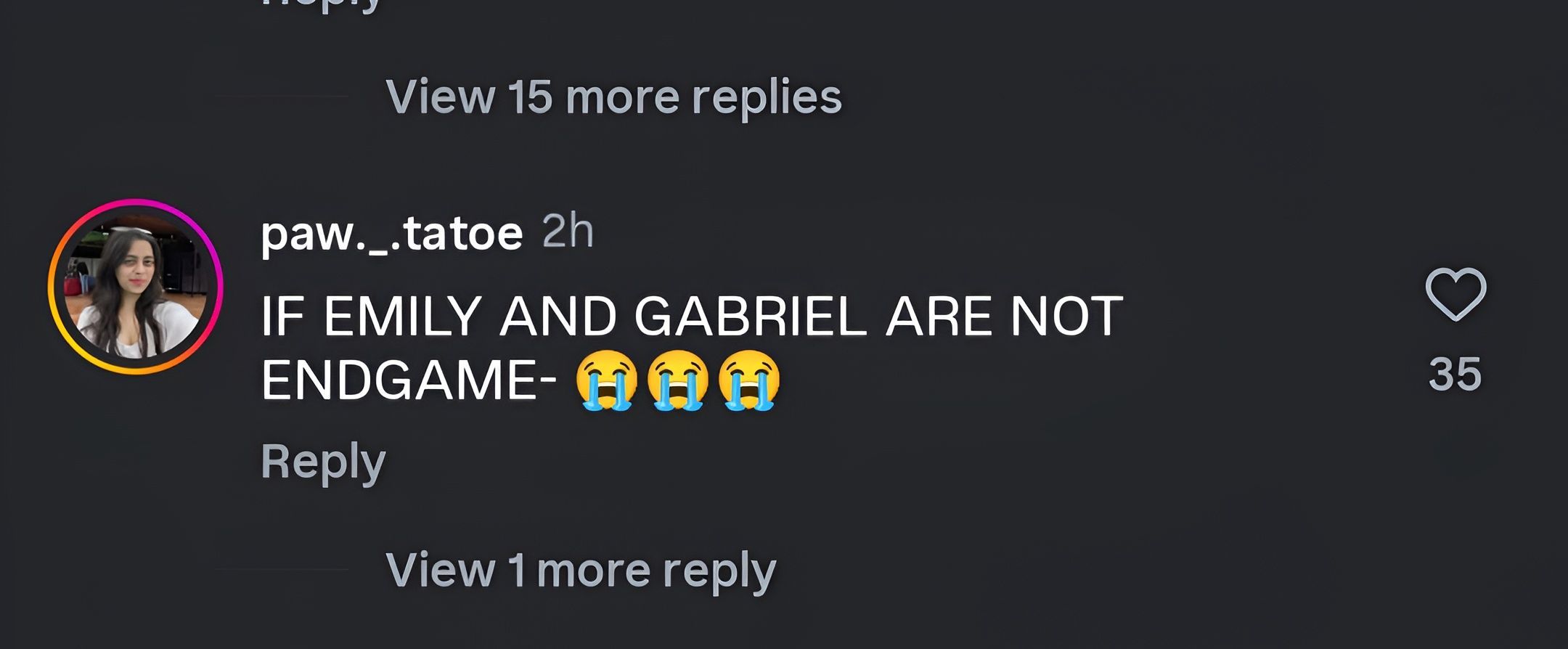 A comment on the official teaser