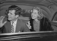 Ted and Joan Kennedy on their Wedding Day - Source: Getty