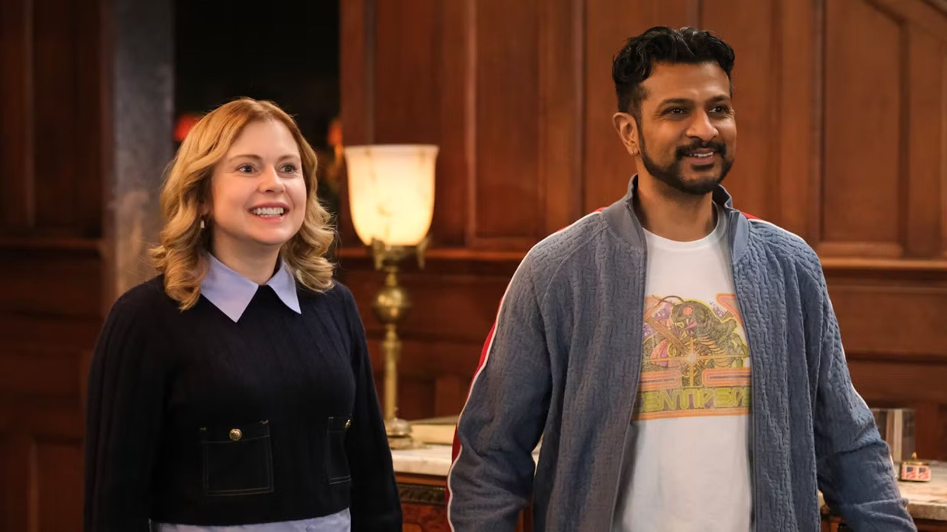 A still from Ghosts Season 5 (Image source: CBS)