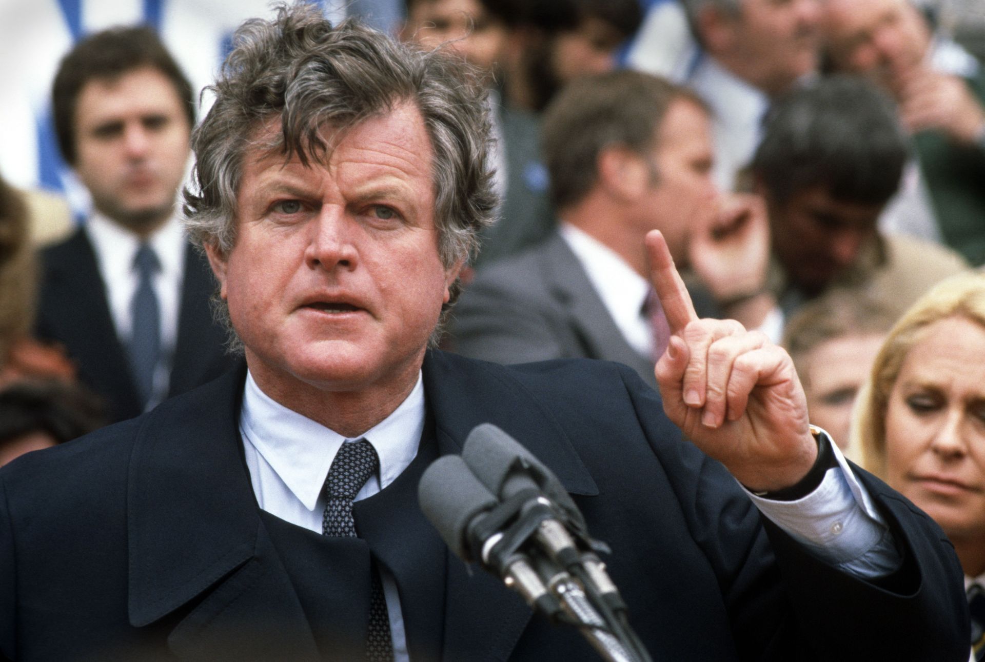 Senator Kennedy Speaks At Campaign Rally - Source: Getty
