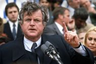 Senator Kennedy Speaks At Campaign Rally - Source: Getty