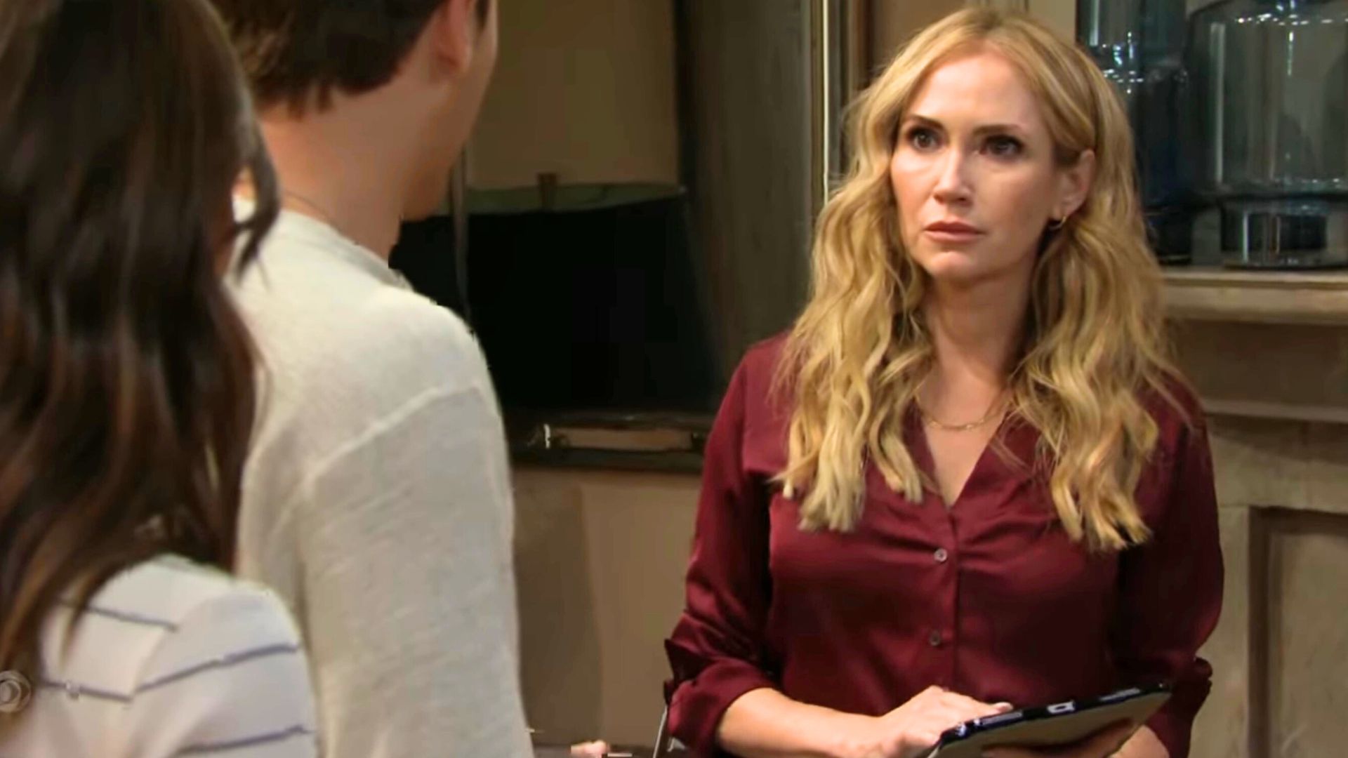 Bridget delivers paternity results on The Bold and the Beautiful | Image: CBS