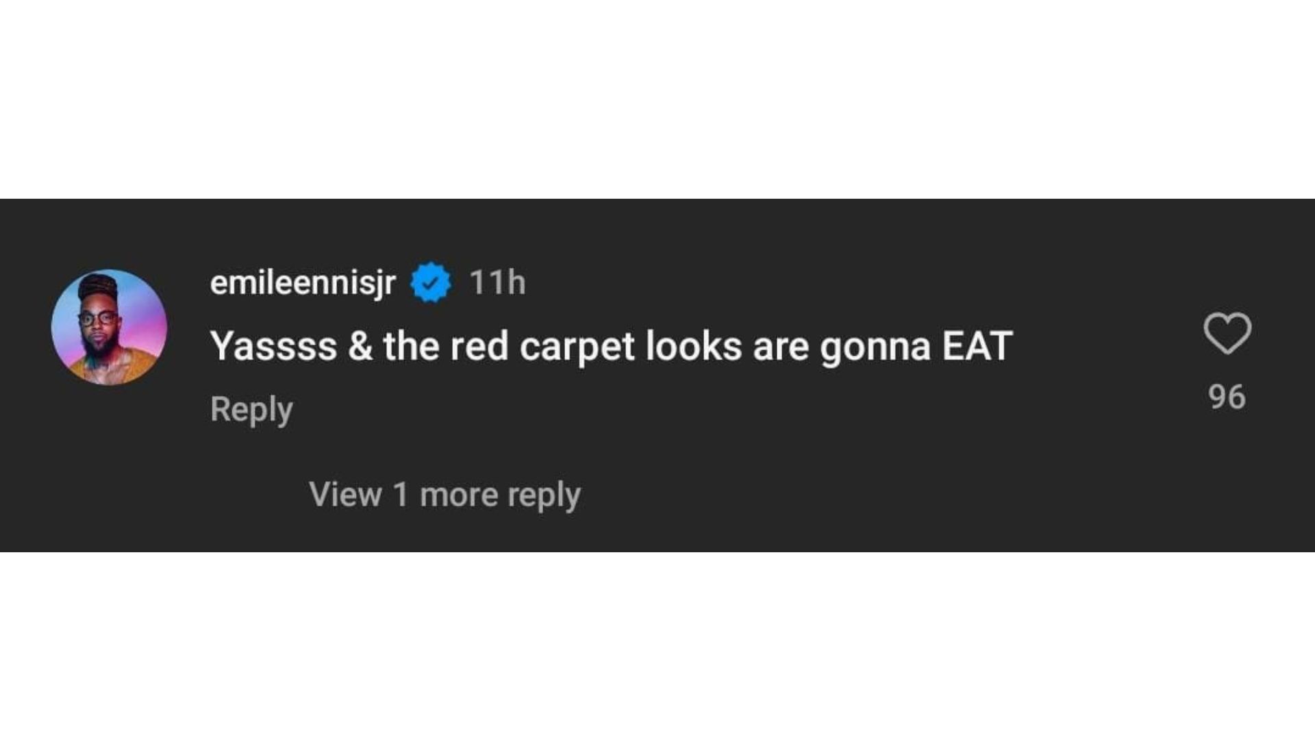 This comment reflected the fans&#039; anticipation for the looks Colman Domingo is expected to wear to the film&#039;s premiere.(Via/Instagram/wickedforgood)