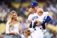 Freddie Freeman and his family at the MLB: APR 18 Braves at Dodgers - Source: Getty