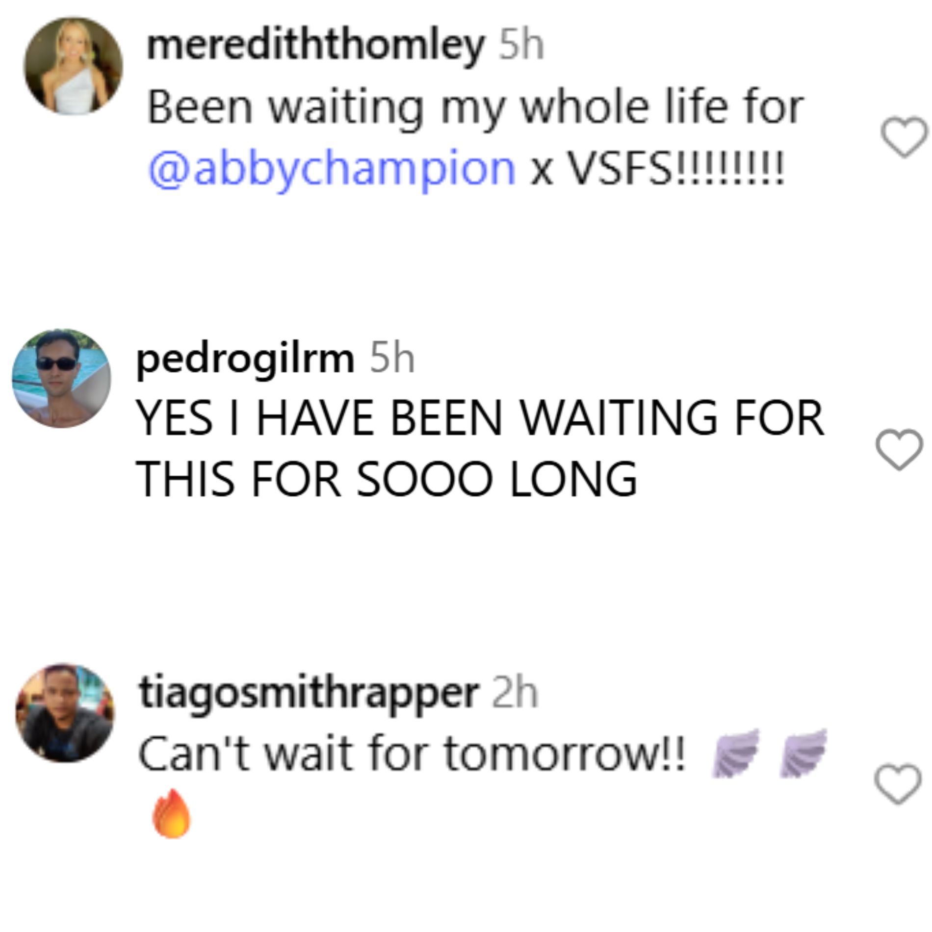 Fans react to VS&#039;s post. (Image via Instagram/@victoriassecret)
