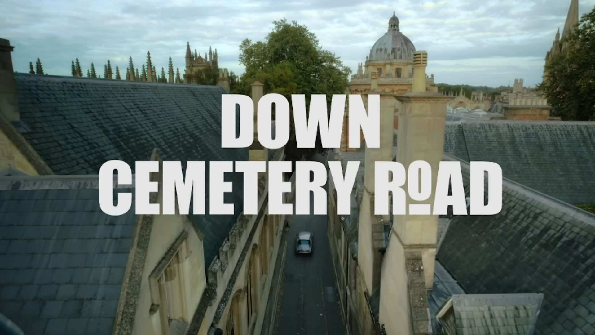 Down Cemetery Road - Title Card. (Image Via: YouTube, Apple TV)