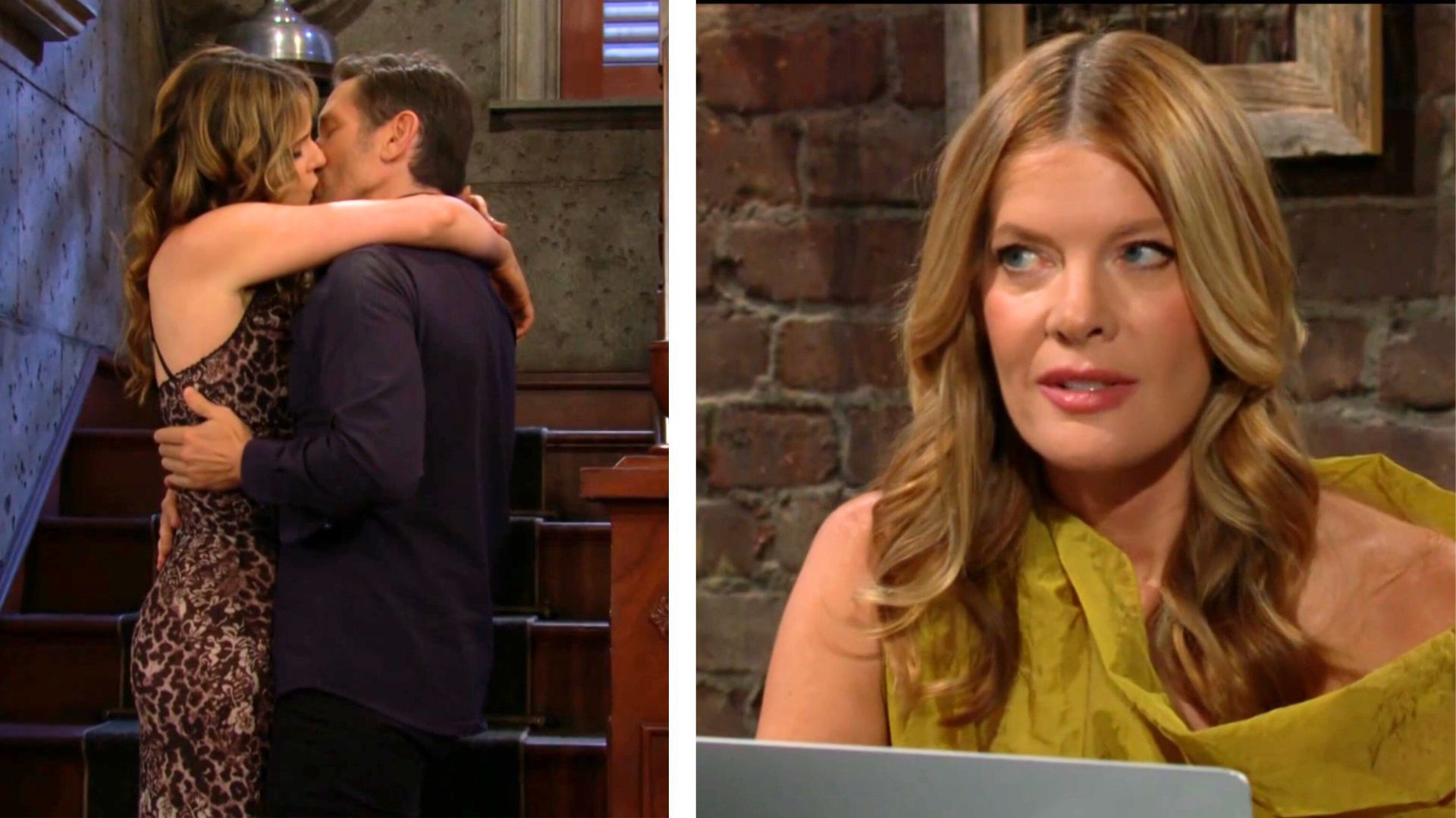 Tessa (Cait Fairbanks) and Daniel (Michael Graziadei) and Phyllis (Michelle Stafford) on The Young and the Restless | Image: CBS