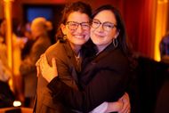 Bari Weiss and Nellie Bowles at an event by The Free Press - Source: Getty