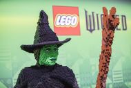 General view of LEGO statues from the movie "Wicked" during 2025 Comic-Con International Preview Night at San Diego Convention Center on July 23, 2025 in San Diego, California | Image via: Getty