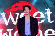 Song Kang at the Netflix 'Sweet Home Season 2" press conference in Seoul, South Korea | Image via: Getty