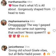 Fans react to VS's post. (Image via Instagram/@victoriassecret)