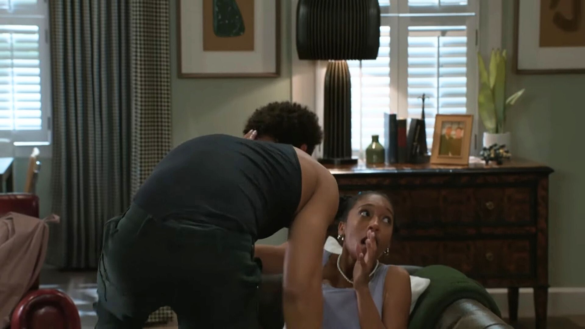 Beyond the Gates: Samantha and her boyfriend get caught in the act | Image: CBS