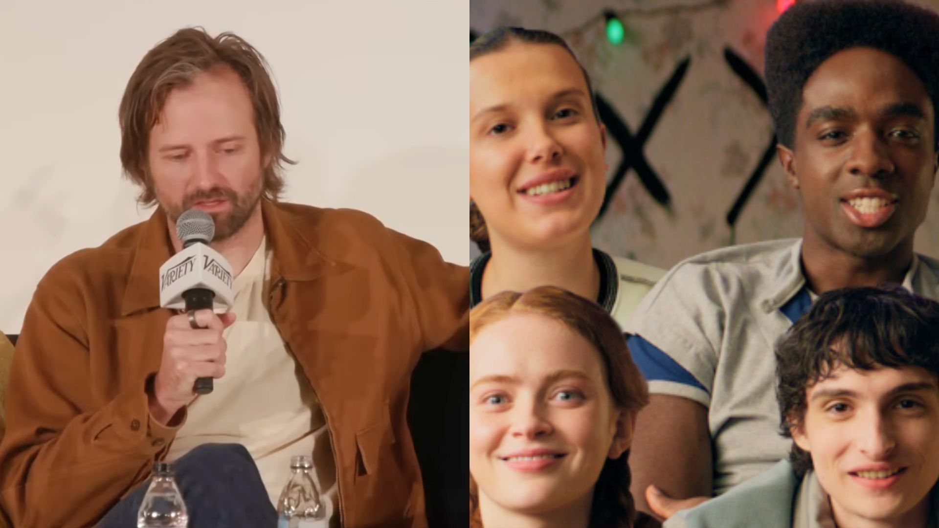 Matt Duffer laments Netflix&rsquo;s choice to stream the Stranger Things finale instead of giving it a theatrical send-off (Image via YouTube/Variety Events and Instagram/strangerthingstv) 