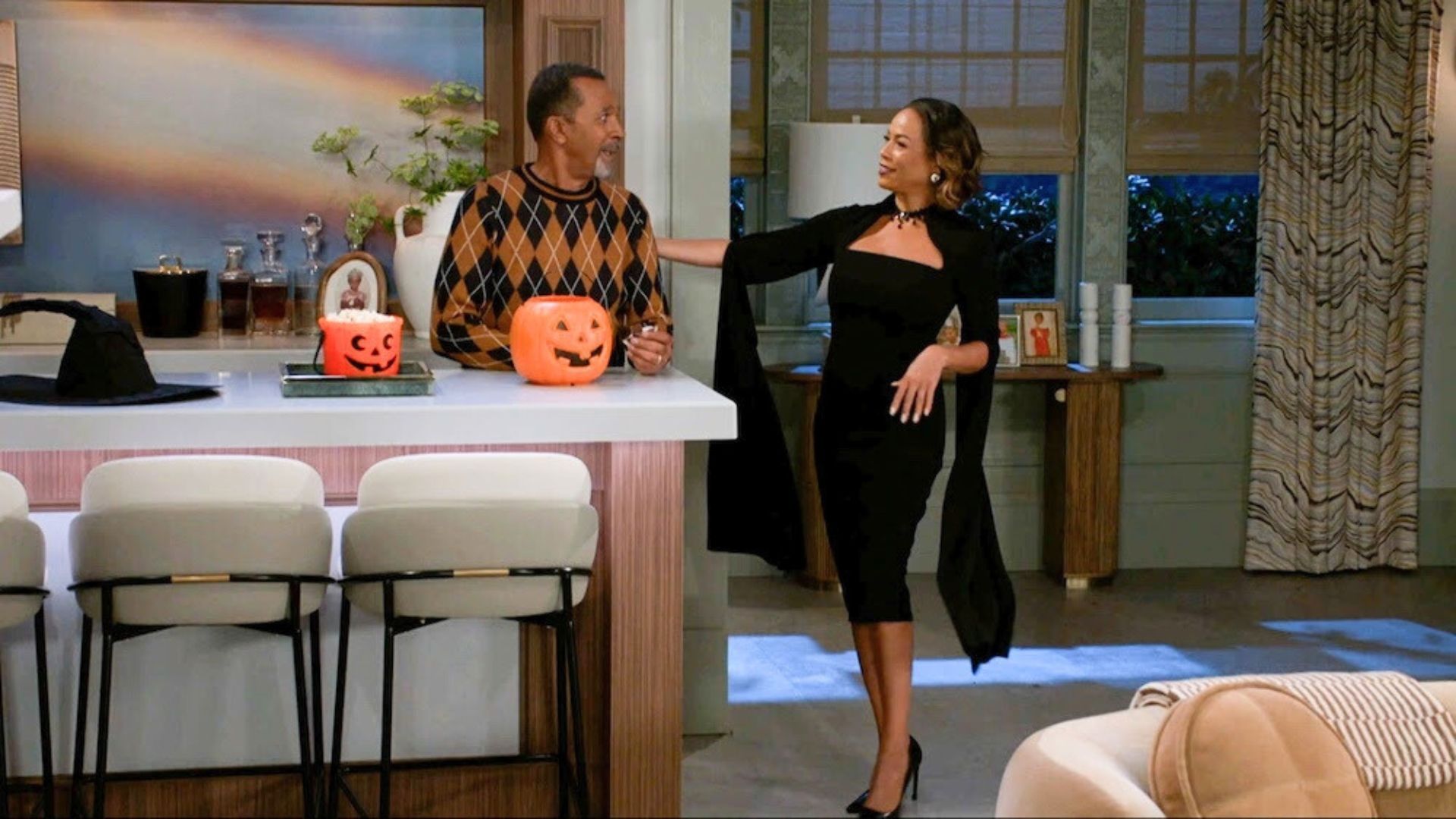 Beyond the Gates: Vernon and Nicole get ready for Halloween | Image: CBS