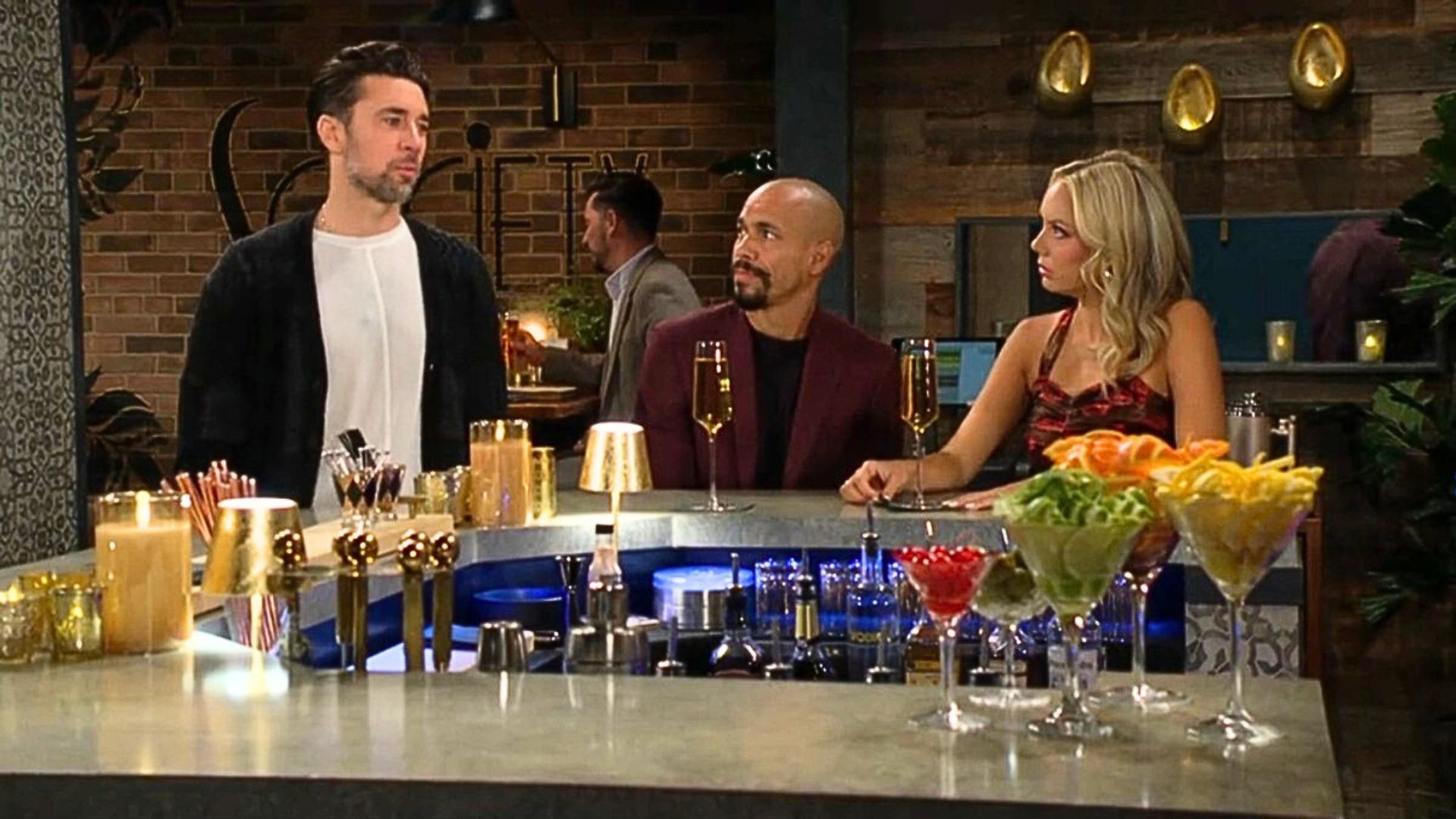 Devon and Abby weren&#039;t thrilled to see Cane on The Young and the Restless | Image: CBS