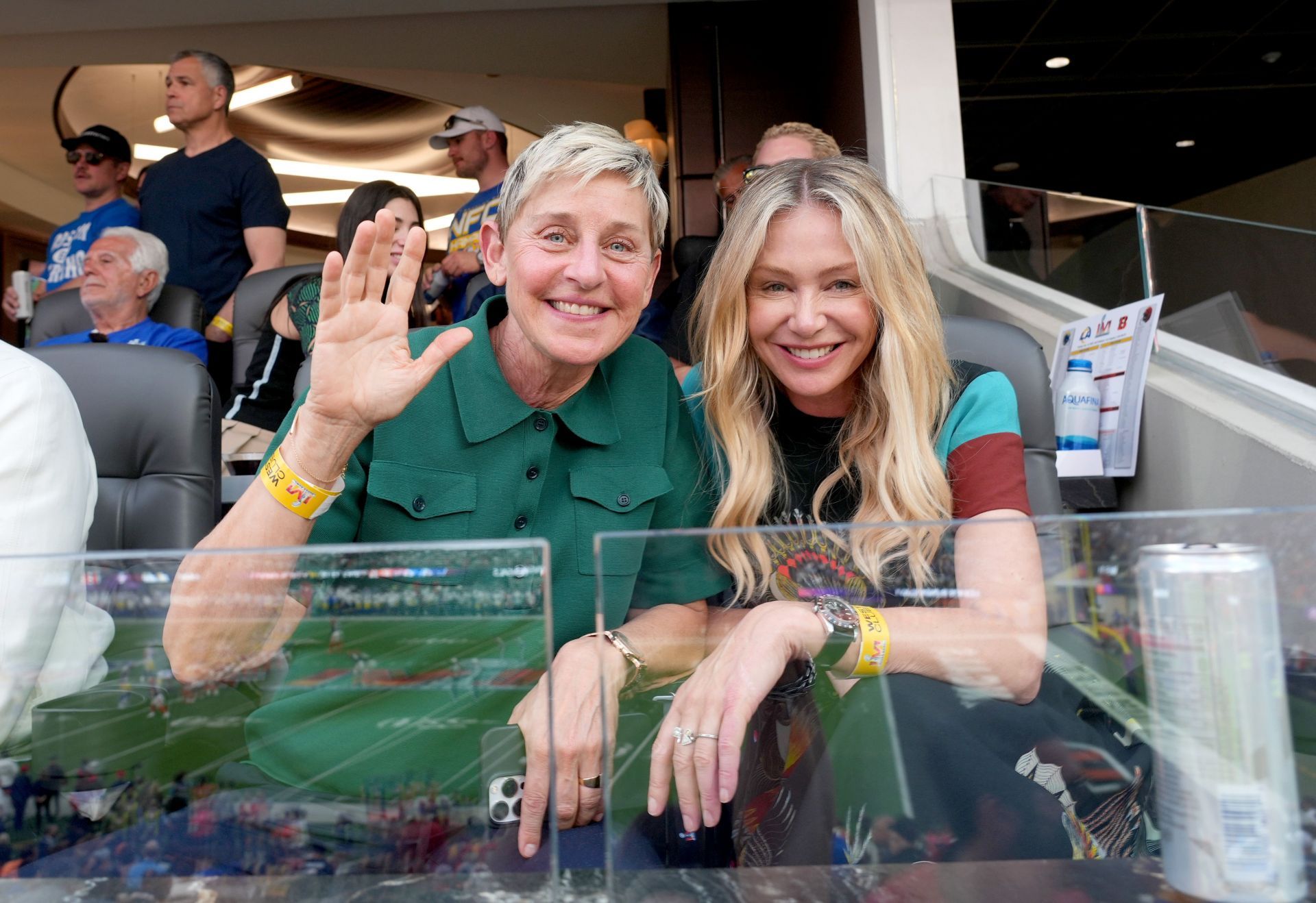Ellen DeGeneres and Portia de Rossi moved to the UK after the former talk show host&#039;s self-admitted &#039;banishment&#039; from Hollywood (Image via Getty)