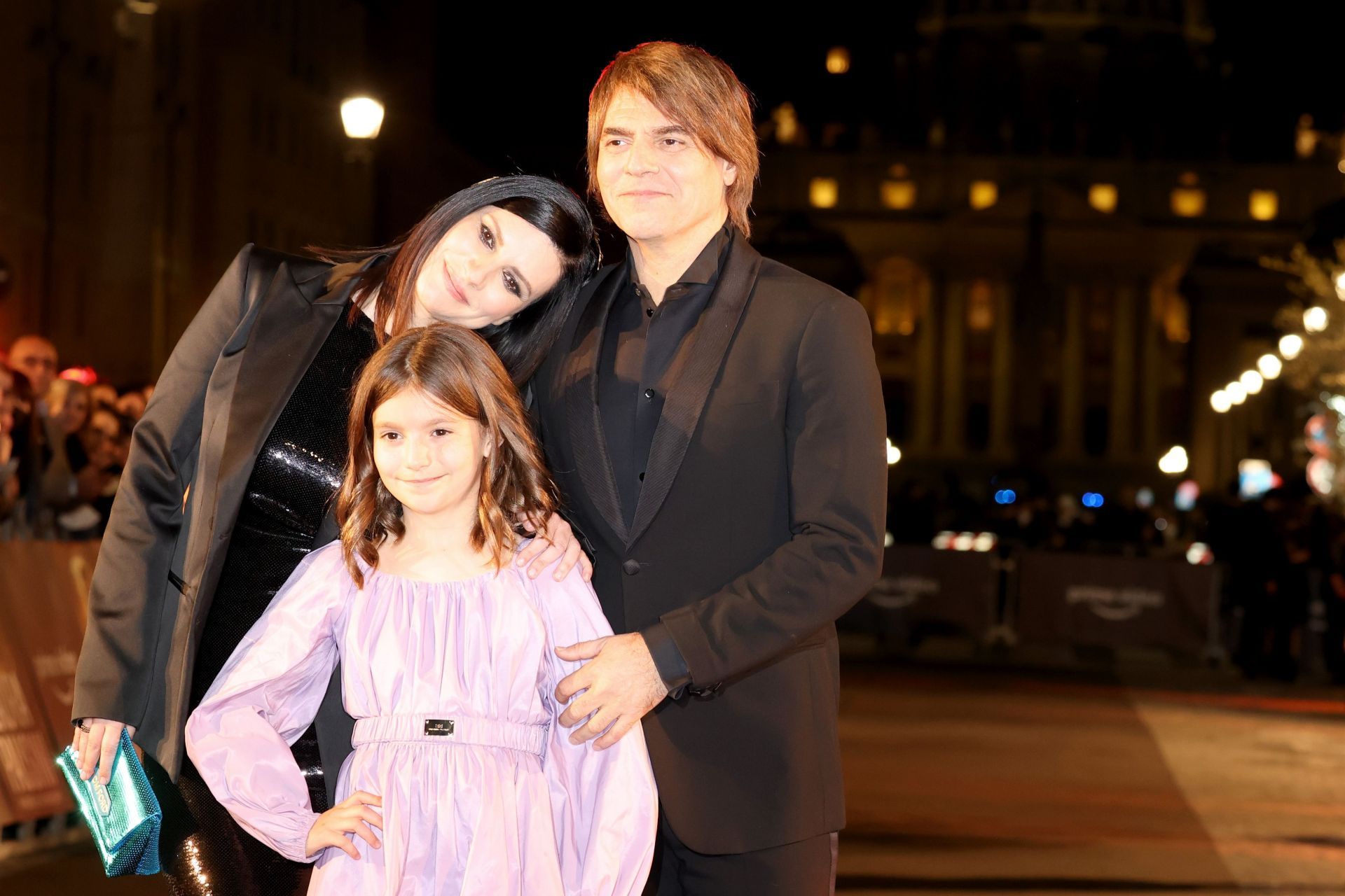 Laura Pausini with her husband and daughter at the &quot;Piacere Di Conoscerti&quot; Photocall - Source: Getty