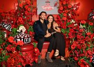 Jason Tartick and Kat Stickler at Pizza Hut's Chicago Tavern-Style Pizza Launch Party (Image via Getty)