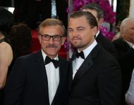 Christoph Waltz (left) with Leonardo DiCaprio (right) (Image via Getty)